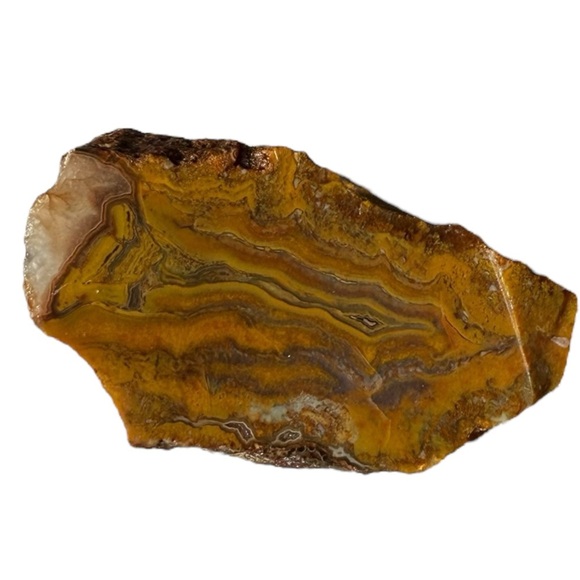 Rare Turkish Agate Yellow and White Banding - Picture 8 of 11